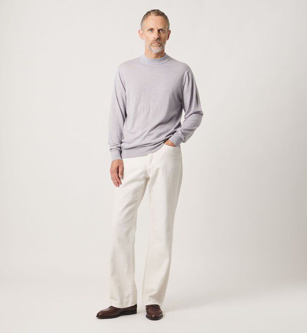 UNITED ARROWS「＜SOVEREIGN＞ハイゲージ モックネック ニット」|ニット・セーター|