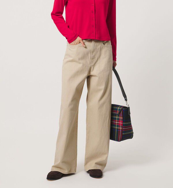UNITED ARROWS「ルーズ ストレート デニムパンツ 26FW」|デニム|BEIGE