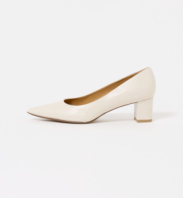 UNITED ARROWS「EVERY ポインテッド チャンキーヒール パンプス」|パンプス|OFF WHITE