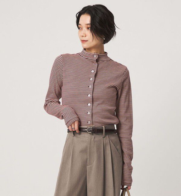 UNITED ARROWS green label relaxing「【別注】＜Robert P. Miller＞ ハイネック ロングスリーブ カットソー」|Tシャツ・カットソー|WINE
