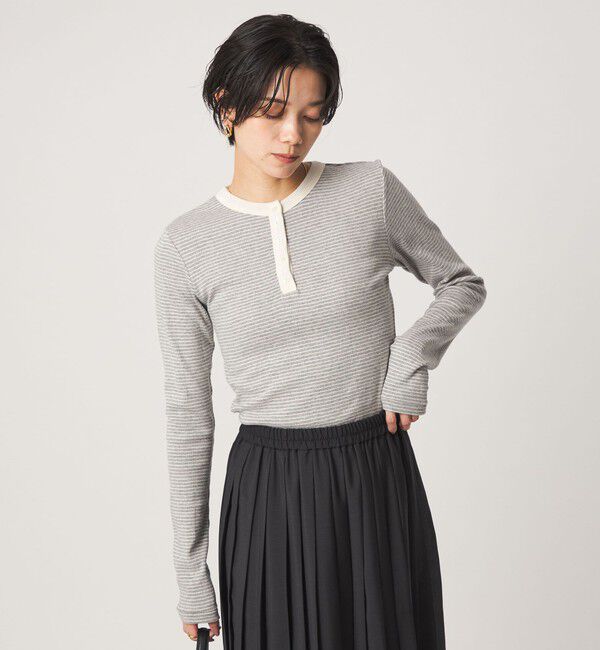 UNITED ARROWS green label relaxing「【別注】＜Robert P. Miller＞ ヘンリーネック ロングスリーブ カットソー」|Tシャツ・カットソー|