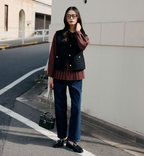 UNITED ARROWS green label relaxing「ファンシーラメ ツイードライク ジレ」|ベスト・ジレ|
