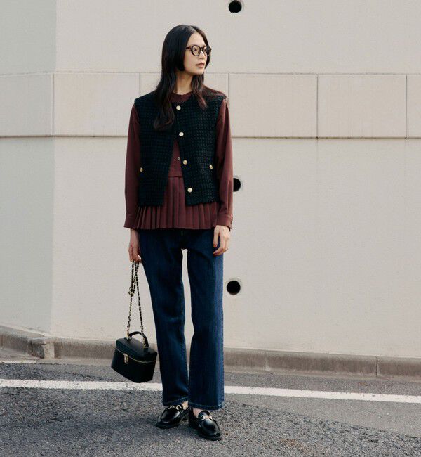 UNITED ARROWS green label relaxing「ファンシーラメ ツイードライク ジレ」|ベスト・ジレ|