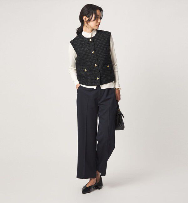 UNITED ARROWS green label relaxing「ファンシーラメ ツイードライク ジレ」|ベスト・ジレ|
