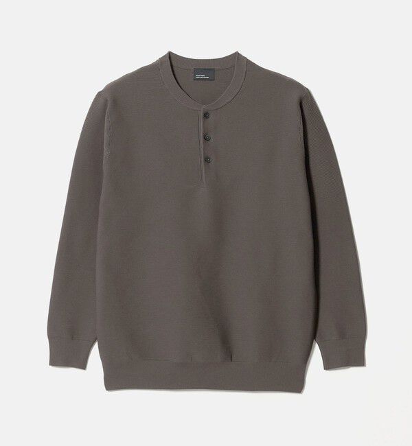 UNITED ARROWS green label relaxing「【WEB限定】ガーター編み ヘンリーネック ニット」|ニット・セーター|MOCA