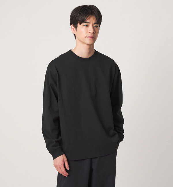 UNITED ARROWS green label relaxing「【WEB限定】ヘビーウェイト ロングスリーブ Tシャツ」|Tシャツ・カットソー|BLACK