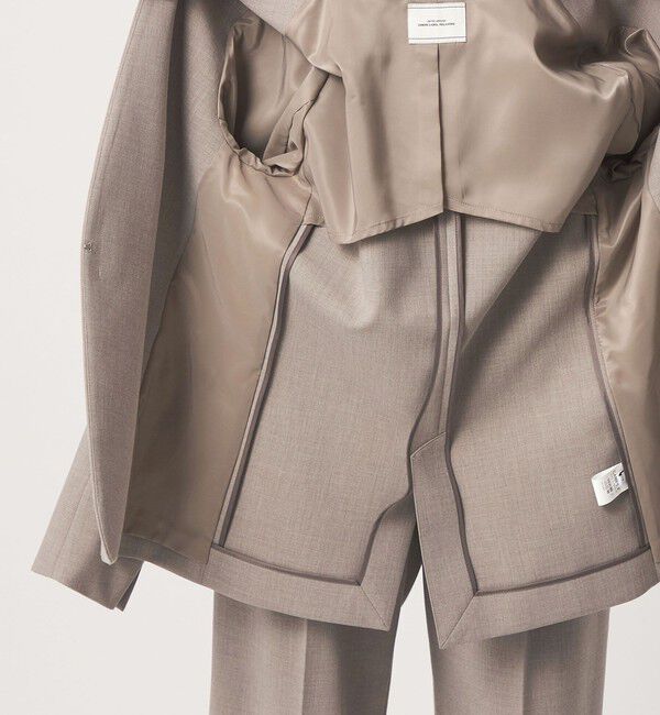 UNITED ARROWS green label relaxing「［size SHORT/TALLあり］ライト ダブルクロス ノーラペル ジャケット」|ノーカラージャケット|