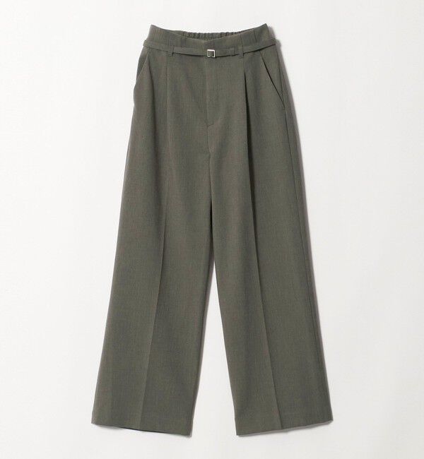 UNITED ARROWS green label relaxing「［size SHORT/TALLあり］ライト ダブルクロス ワイド パンツ」|スラックス|