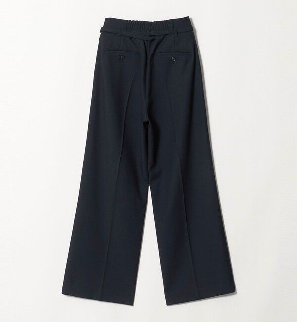 UNITED ARROWS green label relaxing「［size SHORT/TALLあり］ライト ダブルクロス ワイド パンツ」|スラックス|