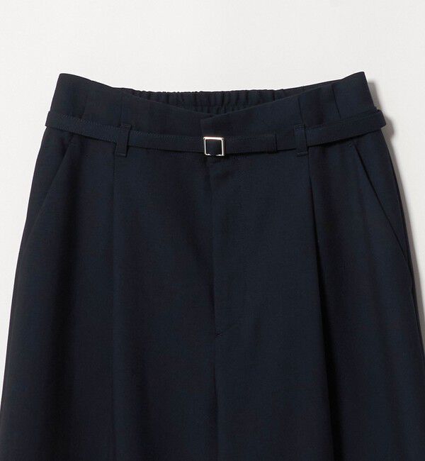 UNITED ARROWS green label relaxing「［size SHORT/TALLあり］ライト ダブルクロス ワイド パンツ」|スラックス|