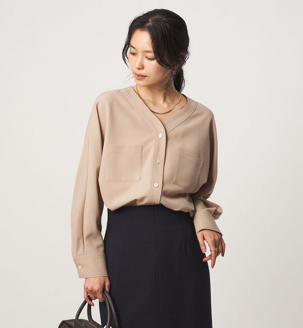 UNITED ARROWS green label relaxing「ツイル ポケット シャツ マシンウォッシャブル ストレッチ」|シャツ・ブラウス|