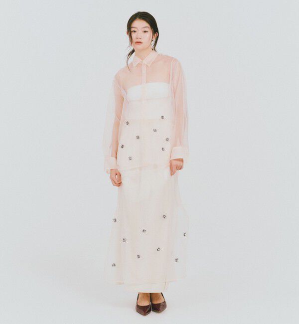 UNITED ARROWS green label relaxing「＜GLR_MINE＞ビジュー キャミソール ワンピース」|ワンピース|BEIGE