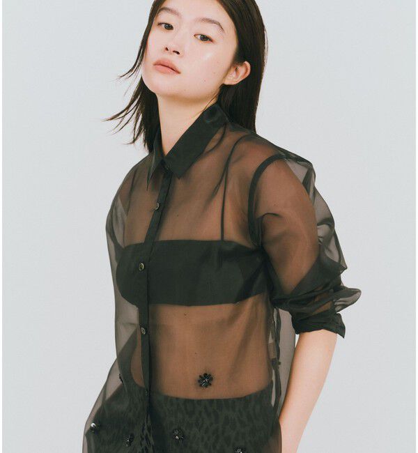 UNITED ARROWS green label relaxing「＜GLR_MINE＞ビジュー シャツ＆ビスチェ セット」|シャツ・ブラウス|