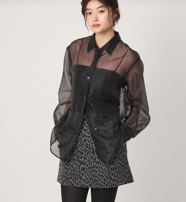 UNITED ARROWS green label relaxing「＜GLR_MINE＞ビジュー シャツ＆ビスチェ セット」|シャツ・ブラウス|