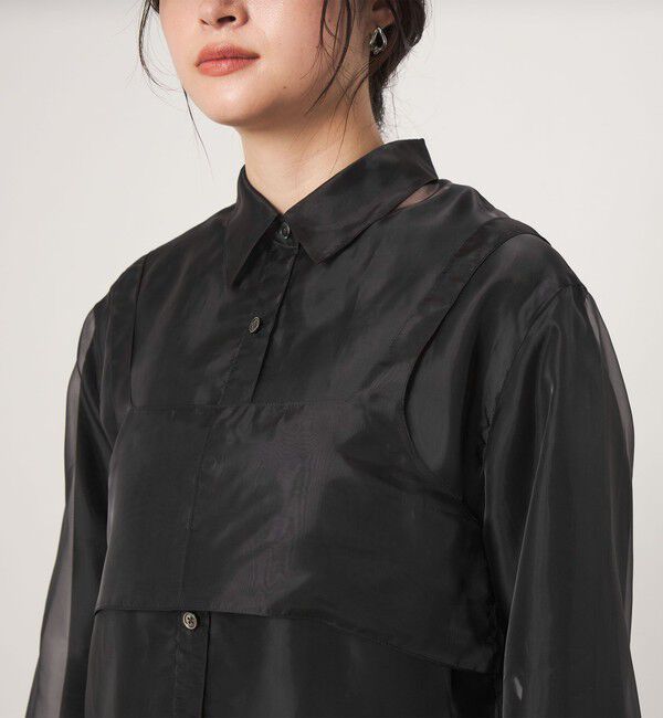 UNITED ARROWS green label relaxing「＜GLR_MINE＞ビジュー シャツ＆ビスチェ セット」|シャツ・ブラウス|