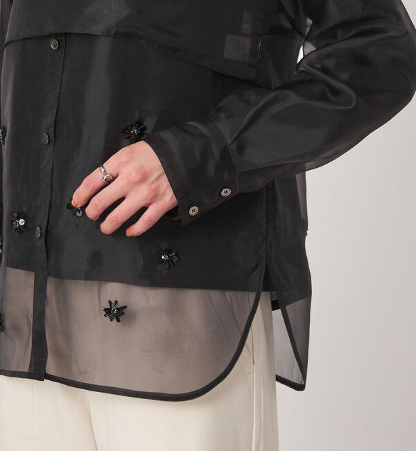 UNITED ARROWS green label relaxing「＜GLR_MINE＞ビジュー シャツ＆ビスチェ セット」|シャツ・ブラウス|