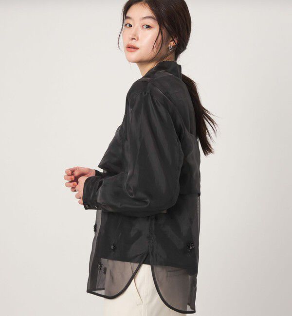 UNITED ARROWS green label relaxing「＜GLR_MINE＞ビジュー シャツ＆ビスチェ セット」|シャツ・ブラウス|