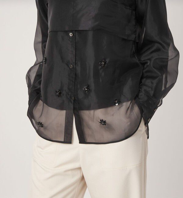 UNITED ARROWS green label relaxing「＜GLR_MINE＞ビジュー シャツ＆ビスチェ セット」|シャツ・ブラウス|