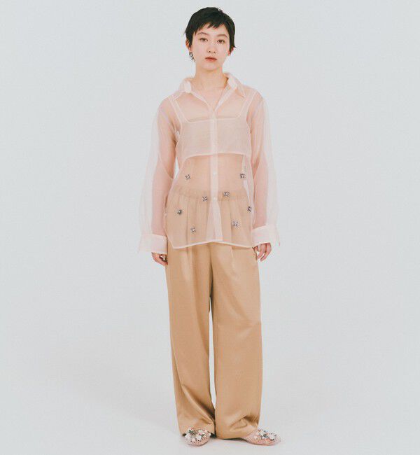 UNITED ARROWS green label relaxing「＜GLR_MINE＞ビジュー シャツ＆ビスチェ セット」|シャツ・ブラウス|