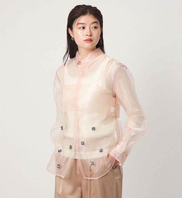 UNITED ARROWS green label relaxing「＜GLR_MINE＞ビジュー シャツ＆ビスチェ セット」|シャツ・ブラウス|