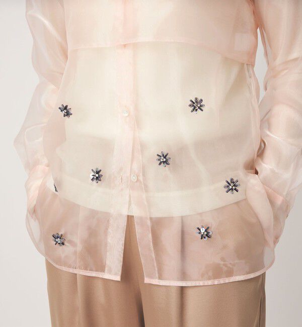 UNITED ARROWS green label relaxing「＜GLR_MINE＞ビジュー シャツ＆ビスチェ セット」|シャツ・ブラウス|