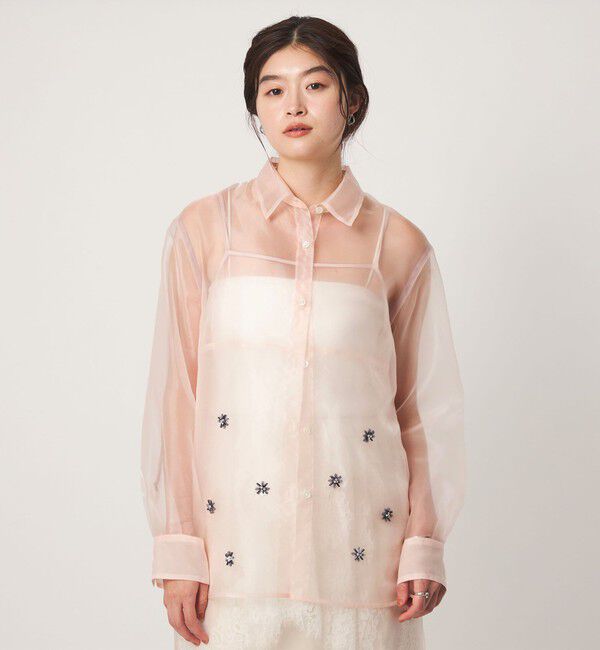UNITED ARROWS green label relaxing「＜GLR_MINE＞ビジュー シャツ＆ビスチェ セット」|シャツ・ブラウス|