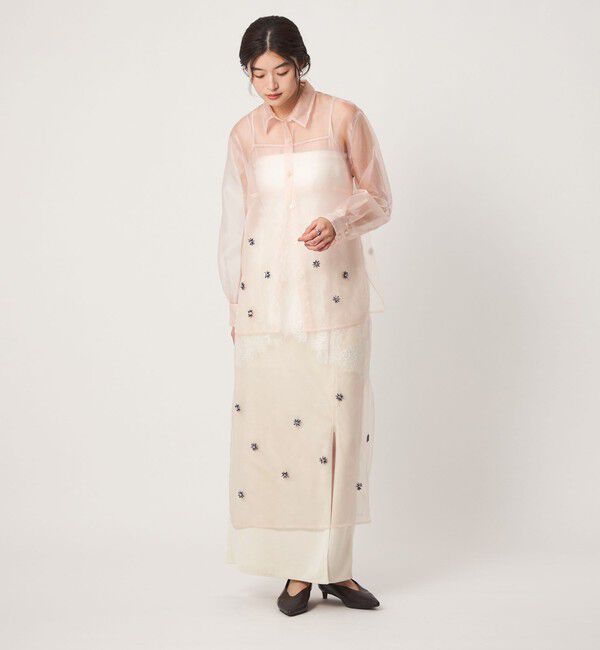 UNITED ARROWS green label relaxing「＜GLR_MINE＞ビジュー シャツ＆ビスチェ セット」|シャツ・ブラウス|