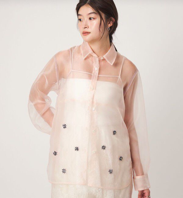 UNITED ARROWS green label relaxing「＜GLR_MINE＞ビジュー シャツ＆ビスチェ セット」|シャツ・ブラウス|