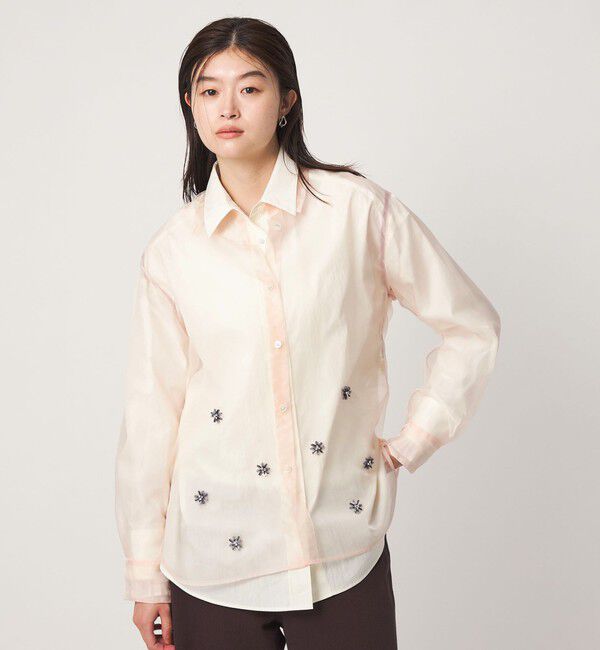 UNITED ARROWS green label relaxing「＜GLR_MINE＞ビジュー シャツ＆ビスチェ セット」|シャツ・ブラウス|
