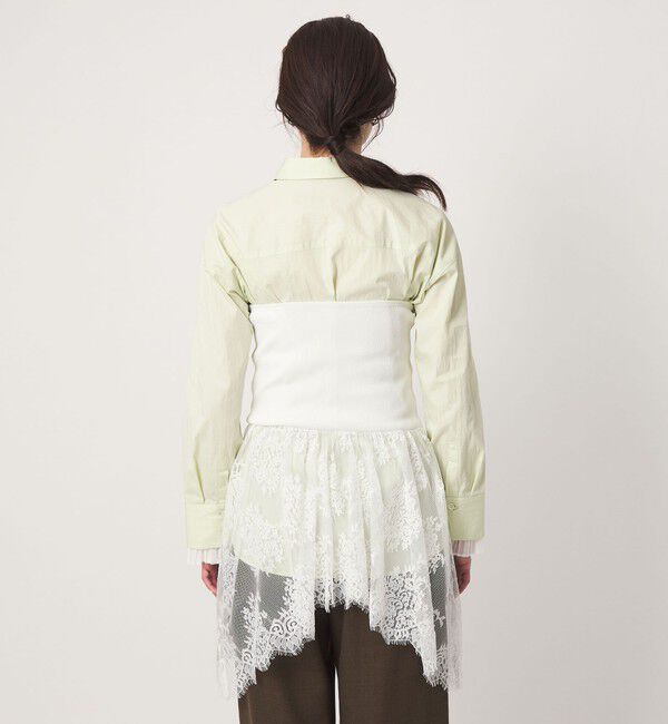 UNITED ARROWS green label relaxing「＜GLR_MINE＞レース ドッキング ニット ビスチェ」|ベスト・ジレ|