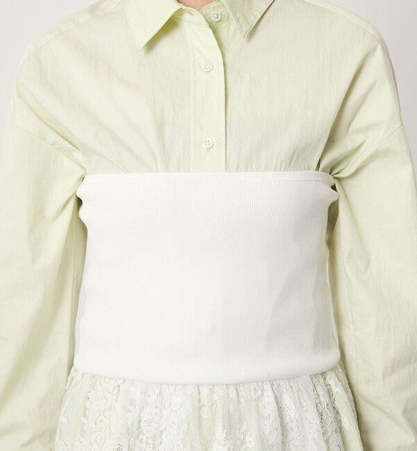 UNITED ARROWS green label relaxing「＜GLR_MINE＞レース ドッキング ニット ビスチェ」|ベスト・ジレ|