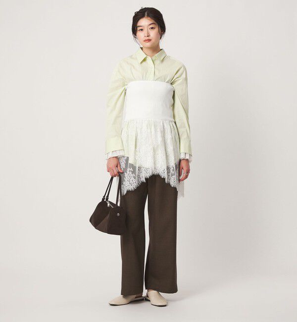 UNITED ARROWS green label relaxing「＜GLR_MINE＞レース ドッキング ニット ビスチェ」|ベスト・ジレ|