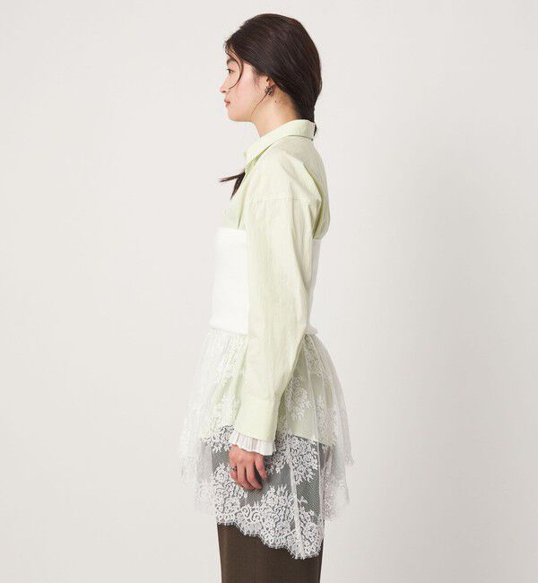 UNITED ARROWS green label relaxing「＜GLR_MINE＞レース ドッキング ニット ビスチェ」|ベスト・ジレ|