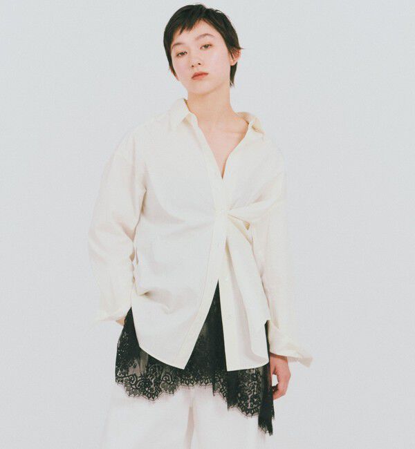 UNITED ARROWS green label relaxing「＜GLR_MINE＞レース ドッキング ニット ビスチェ」|ベスト・ジレ|
