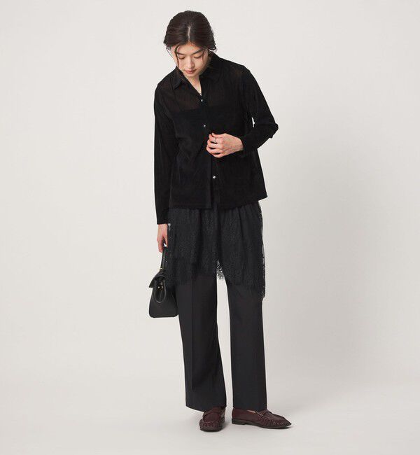 UNITED ARROWS green label relaxing「＜GLR_MINE＞レース ドッキング ニット ビスチェ」|ベスト・ジレ|