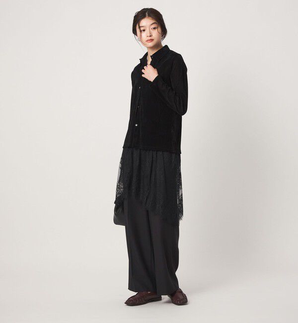 UNITED ARROWS green label relaxing「＜GLR_MINE＞レース ドッキング ニット ビスチェ」|ベスト・ジレ|