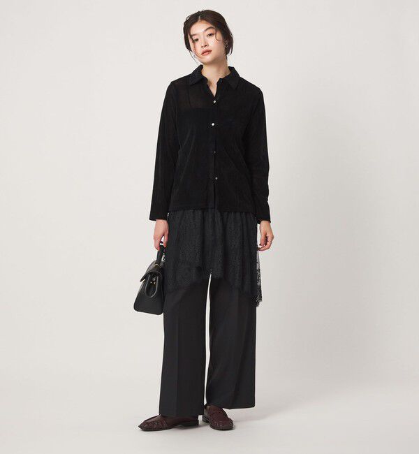 UNITED ARROWS green label relaxing「＜GLR_MINE＞レース ドッキング ニット ビスチェ」|ベスト・ジレ|