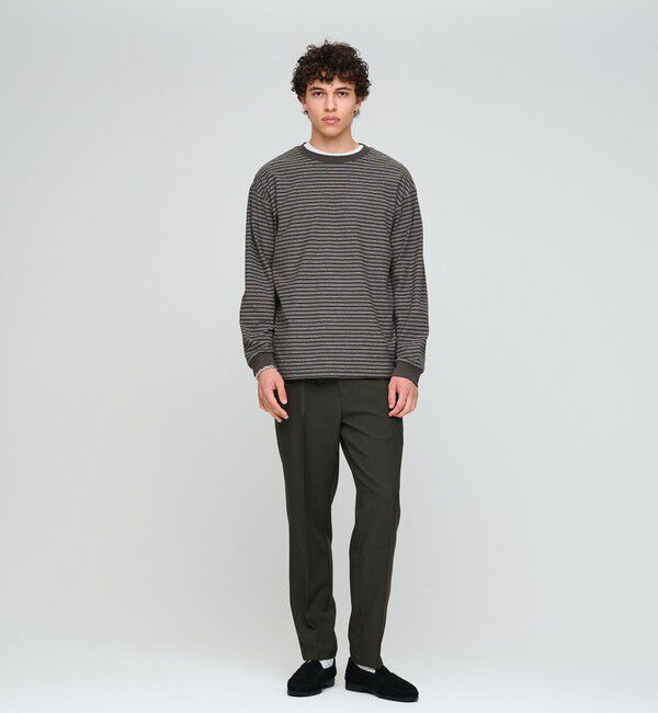 UNITED ARROWS green label relaxing「ラフ ボーダー クルーネック 長袖 Tシャツ」|Tシャツ・カットソー|
