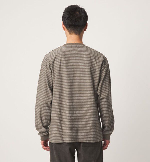 UNITED ARROWS green label relaxing「ラフ ボーダー クルーネック 長袖 Tシャツ」|Tシャツ・カットソー|