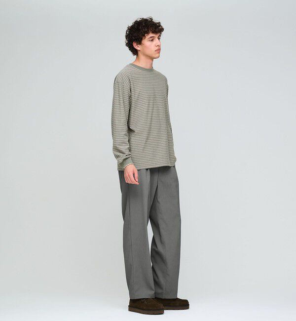 UNITED ARROWS green label relaxing「ラフ ボーダー クルーネック 長袖 Tシャツ」|Tシャツ・カットソー|