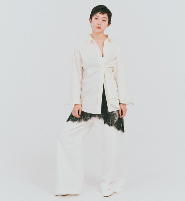 UNITED ARROWS green label relaxing「＜GLR_MINE＞プリーツスリーブ シェイプ シャツ」|シャツ・ブラウス|