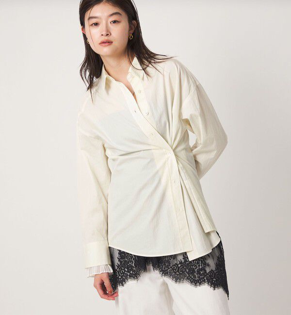 UNITED ARROWS green label relaxing「＜GLR_MINE＞プリーツスリーブ シェイプ シャツ」|シャツ・ブラウス|