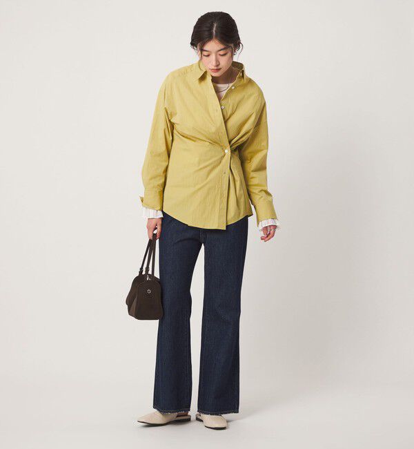 UNITED ARROWS green label relaxing「＜GLR_MINE＞プリーツスリーブ シェイプ シャツ」|シャツ・ブラウス|