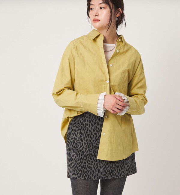 UNITED ARROWS green label relaxing「＜GLR_MINE＞プリーツスリーブ シェイプ シャツ」|シャツ・ブラウス|