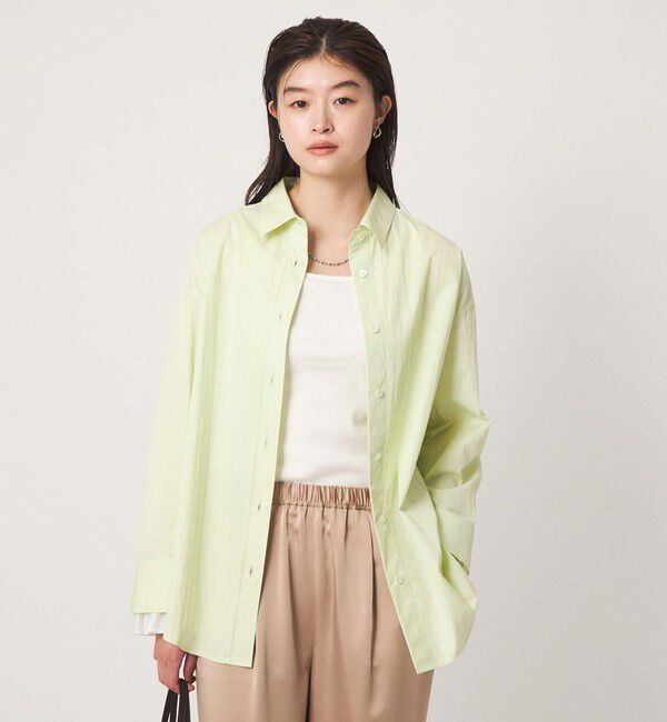 UNITED ARROWS green label relaxing「＜GLR_MINE＞プリーツスリーブ シェイプ シャツ」|シャツ・ブラウス|