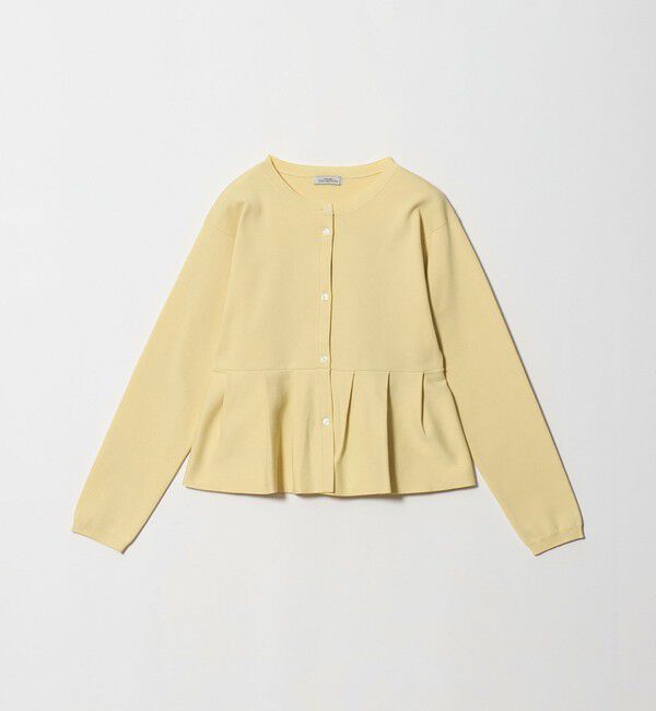 UNITED ARROWS green label relaxing「＜GLR_MINE＞ペプラム ニット カーディガン ウォッシャブル」|カーディガン|CREAM