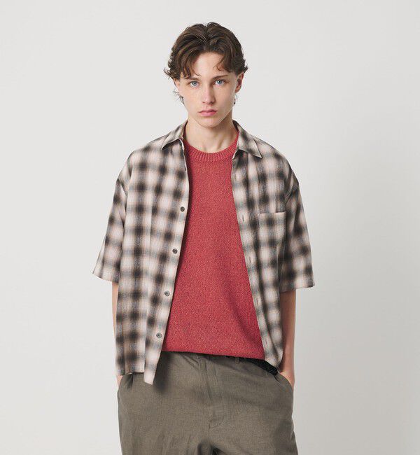 BEAUTY&YOUTH UNITED ARROWS「ボイル オンブレ チェック レギュラーカラー シャツ GRANDE型」|シャツ・ブラウス|SHERBET