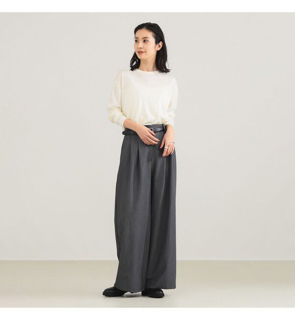 Demi-Luxe BEAMS 「【別注】SLOANE / ウール クルーネック ロングスリーブ プルオーバー」|Tシャツ・カットソー|