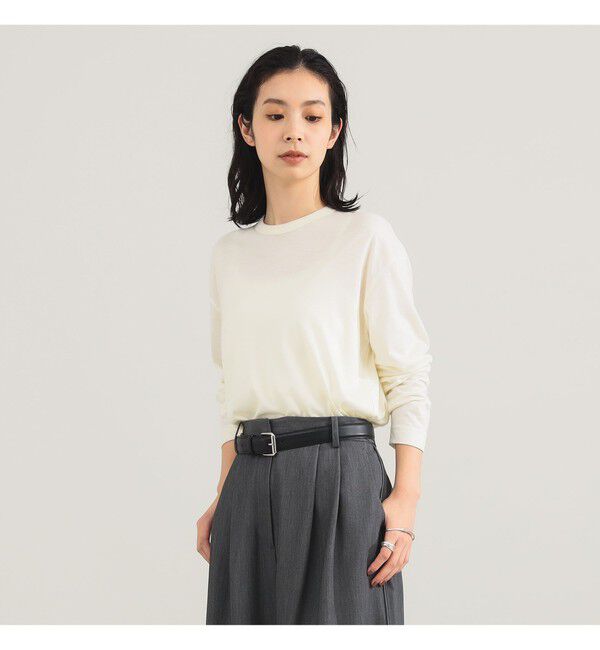 Demi-Luxe BEAMS 「【別注】SLOANE / ウール クルーネック ロングスリーブ プルオーバー」|Tシャツ・カットソー|