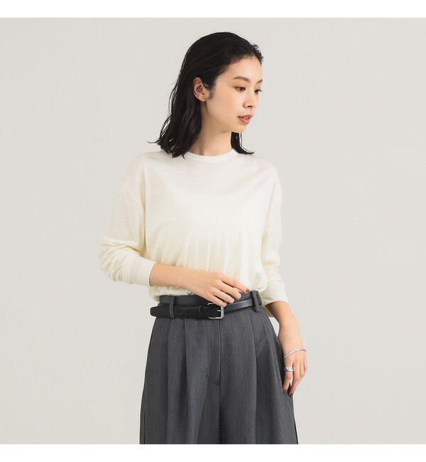 Demi-Luxe BEAMS 「【別注】SLOANE / ウール クルーネック ロングスリーブ プルオーバー」|Tシャツ・カットソー|